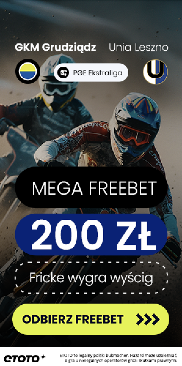 Mega Freebet 200 PLN na bieg wygrany przez Maxa Fricka!