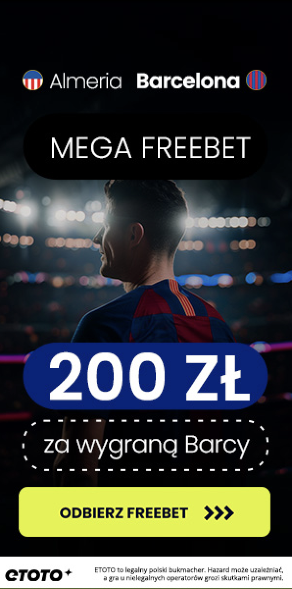 Odbierz Mega Freebet 200 PLN za wygraną Barcelony!
