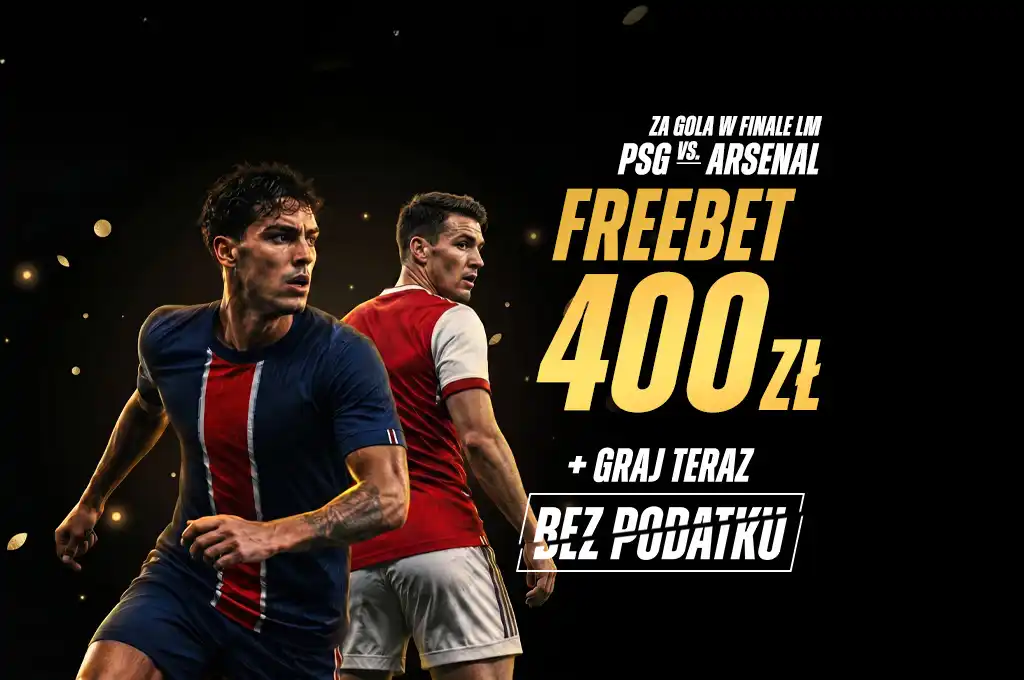 Promocja powitalna ETOTO PSG Arsenal freebet 400 zł kod TYPYMF.