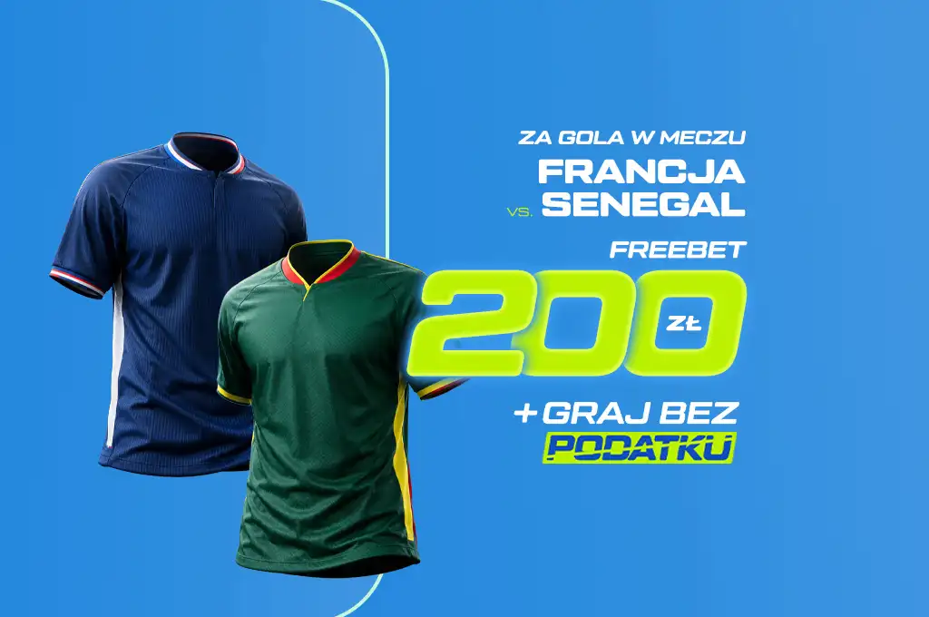 Promocja powitalna ETOTO Francja Senegal freebet 200 zł kod TYPYMF.